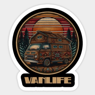 Cabin home  on wheels Sticker